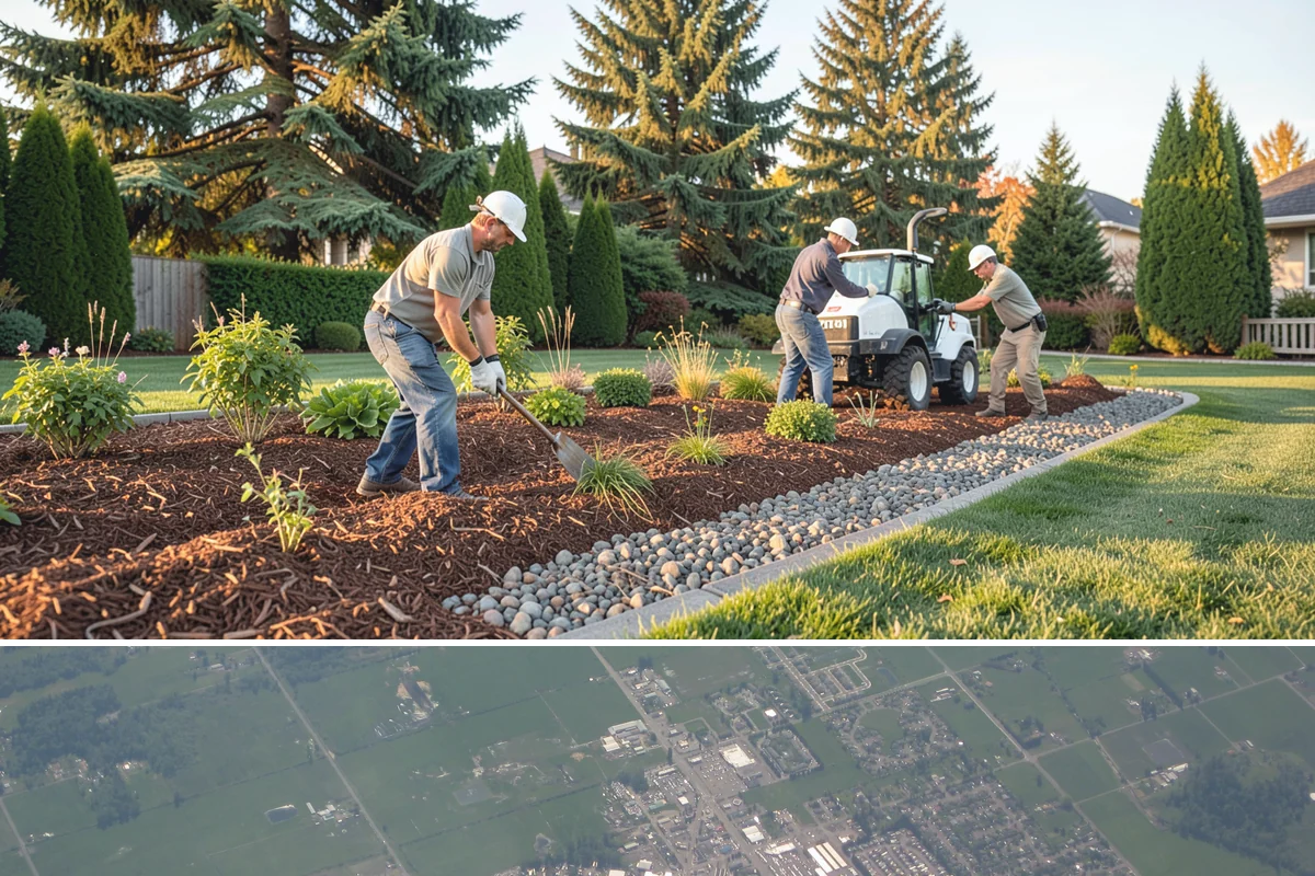 Garden Edging in Enumclaw, King County, WA - Ideal in spring or fall when the ground is soft enough to cut cleanly yet firm enough to hold a sharp edge through the rainy...