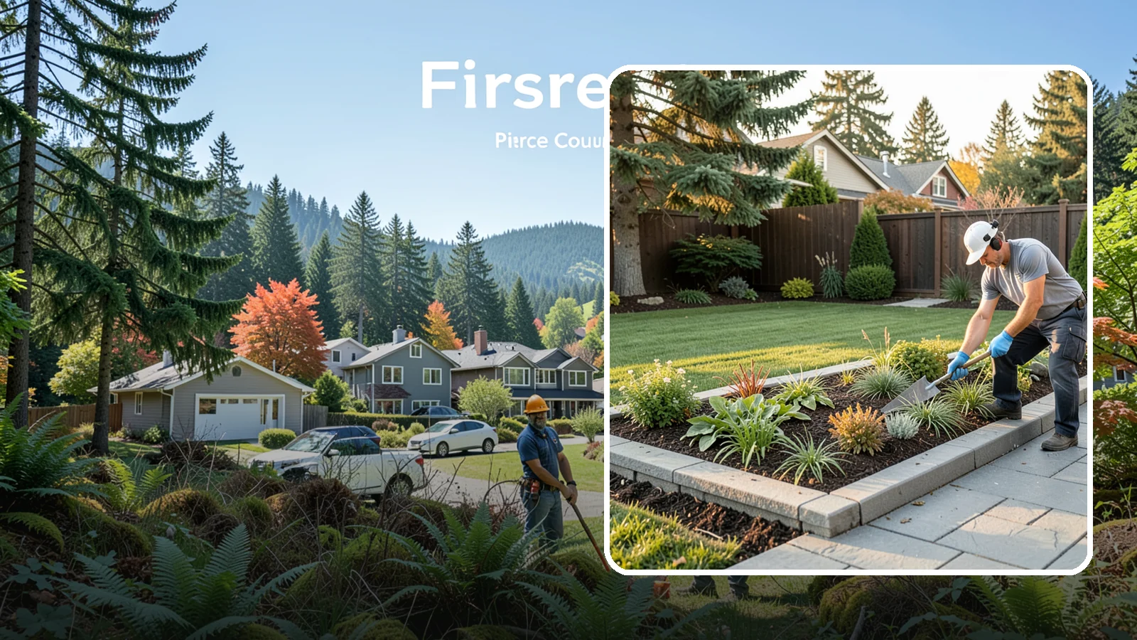 Garden Edging in Fircrest, Pierce County, WA - We install crisp, durable edging that keeps lawn grasses and aggressive groundcovers from creeping into your Pacific Northwest...