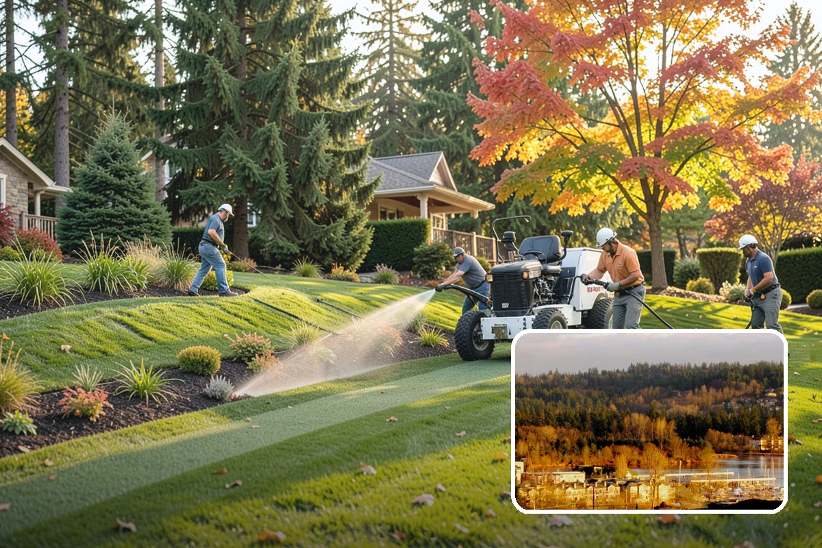 Garden Edging in Kenmore, King County, WA - Stops grass and groundcover from invading planting areas