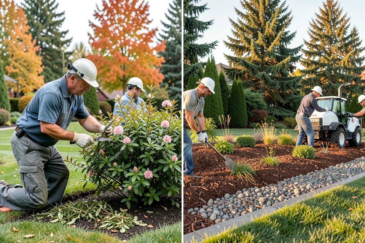 Garden Edging in Kenmore, King County, WA - Mark bed lines and confirm edging material with you