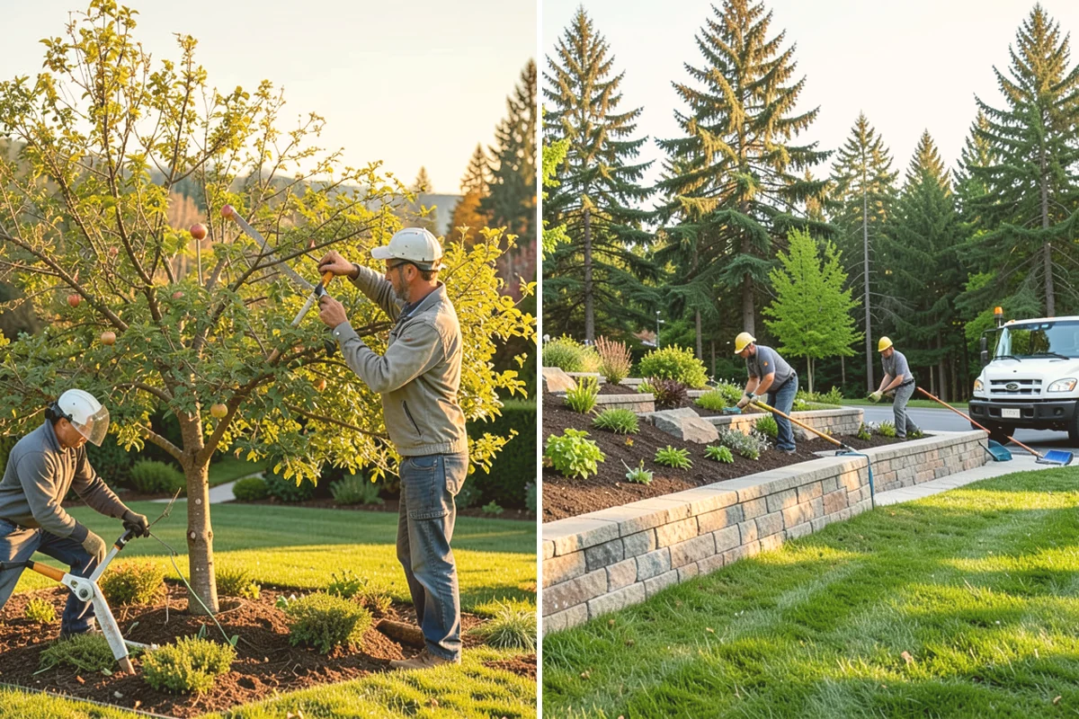 Garden Edging in Kent, King County, WA - Mark bed lines and confirm edging material with you