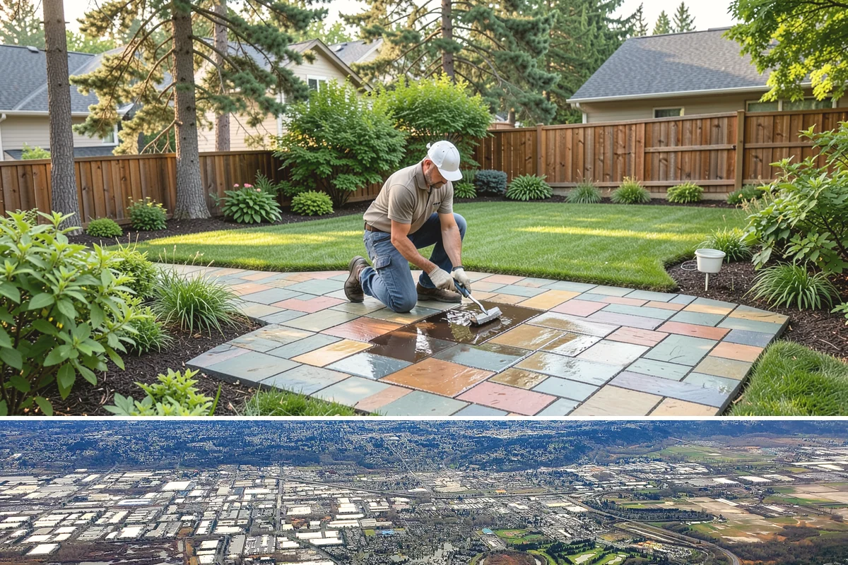 Garden Edging in Kent, King County, WA - Ideal in spring or fall when the ground is soft enough to cut cleanly yet firm enough to hold a sharp edge through the rainy...
