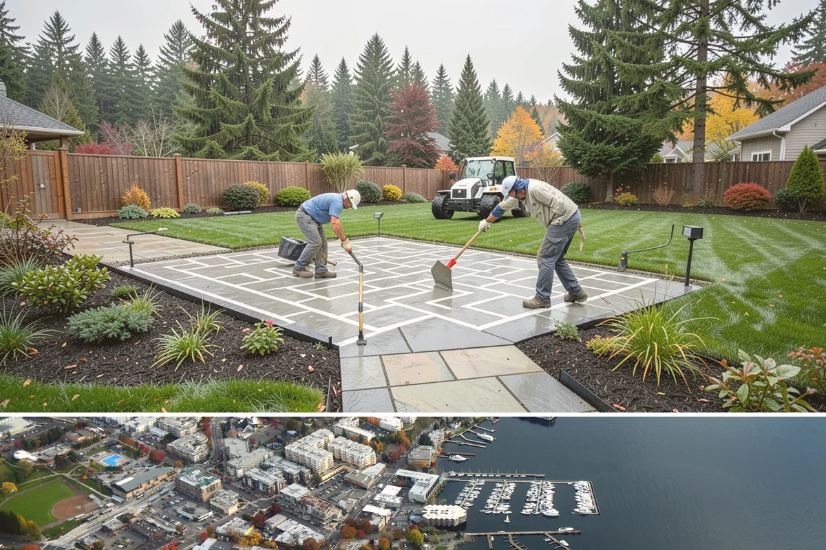 Garden Edging in Kirkland, King County, WA - Ideal in spring or fall when the ground is soft enough to cut cleanly yet firm enough to hold a sharp edge through the rainy...