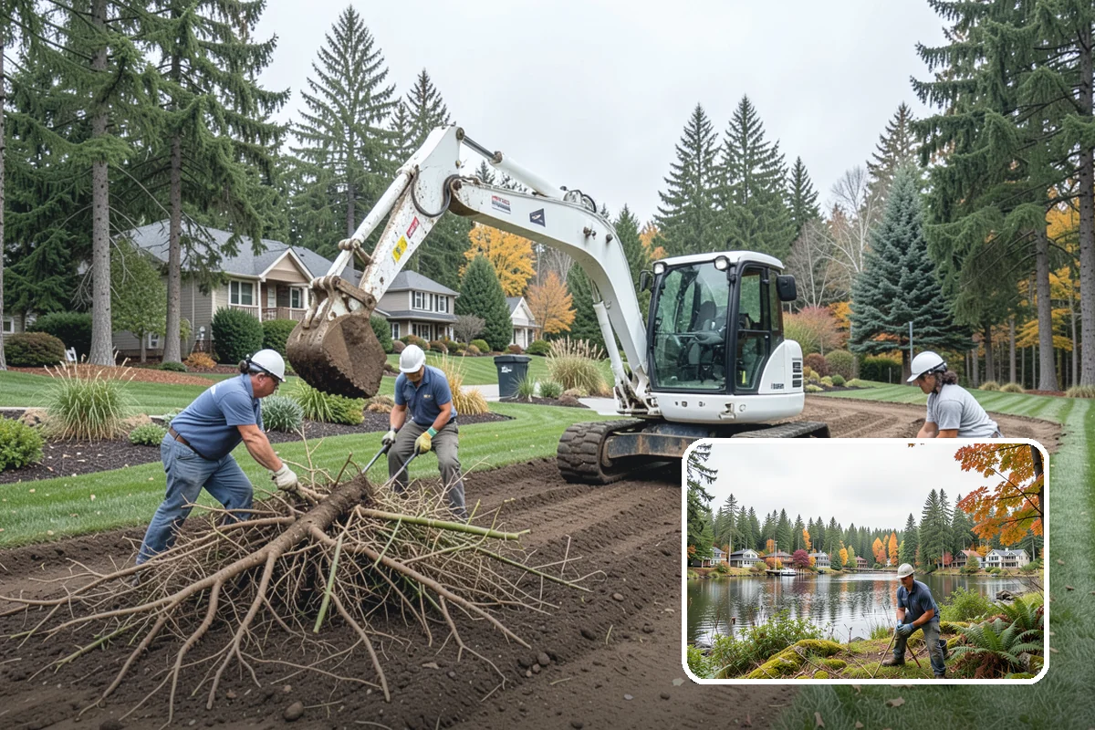 Garden Edging in La Conner, Skagit County, WA - Stops grass and groundcover from invading planting areas