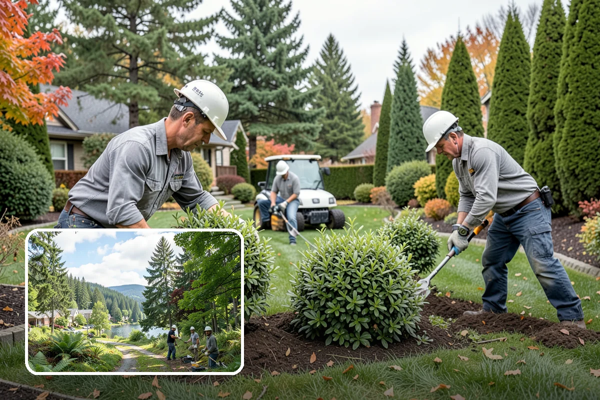 Garden Edging in Lake Forest Park, King County, WA - Stops grass and groundcover from invading planting areas