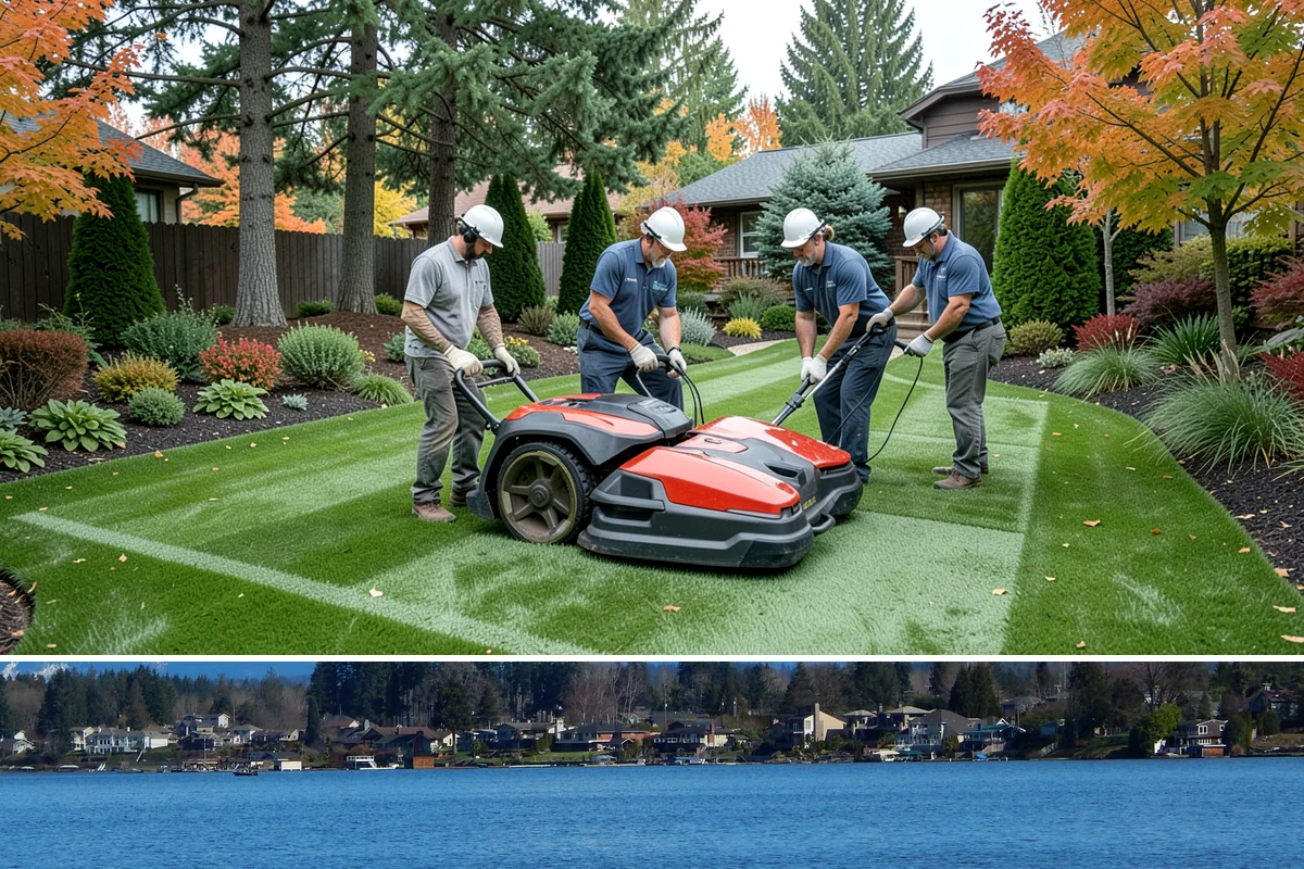 Garden Edging in Lake Stevens, Snohomish County, WA - Ideal in spring or fall when the ground is soft enough to cut cleanly yet firm enough to hold a sharp edge through the rainy...