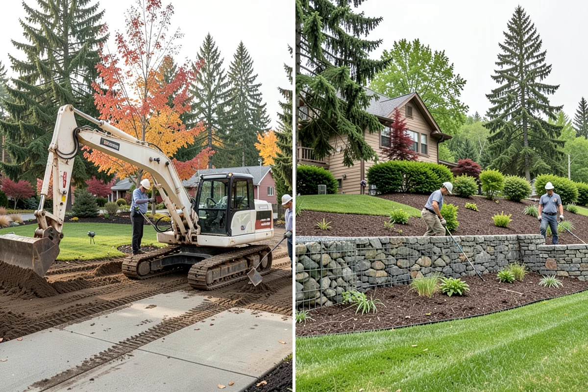 Garden Edging in Lakewood, Pierce County, WA - Mark bed lines and confirm edging material with you
