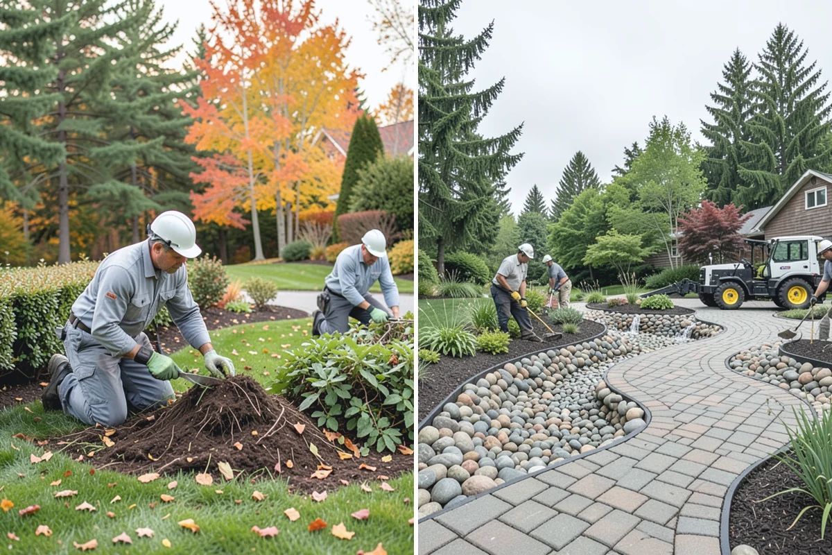 Garden Edging in Marysville, Snohomish County, WA - Mark bed lines and confirm edging material with you