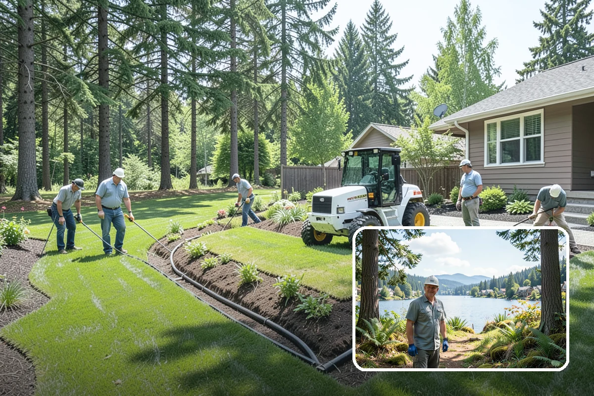 Garden Edging in Milton, King County, WA - Stops grass and groundcover from invading planting areas
