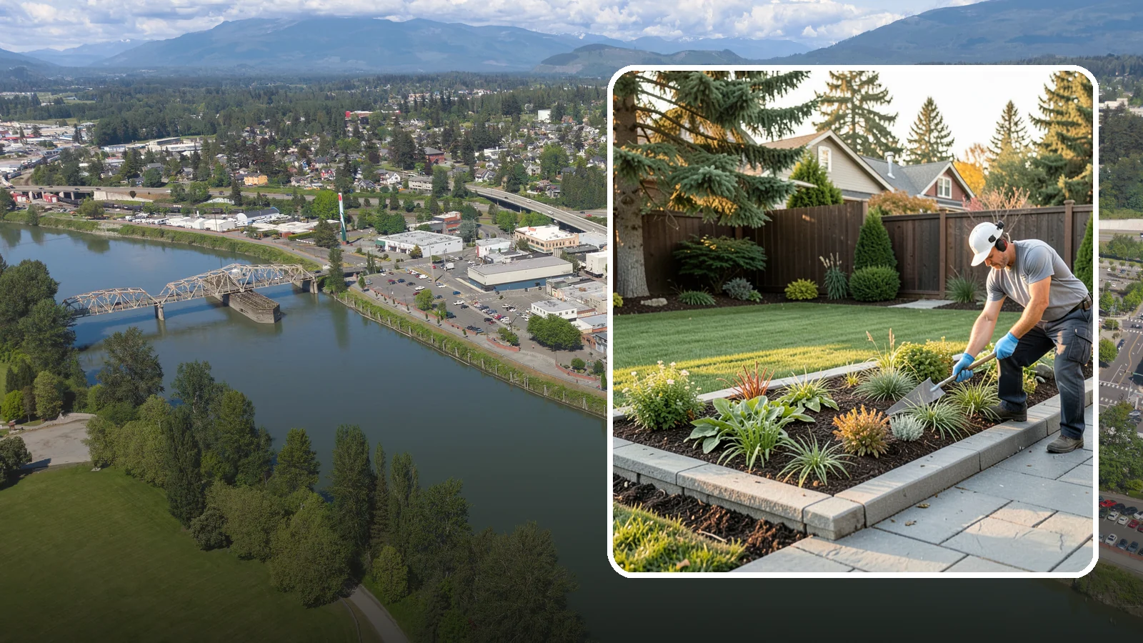 Garden Edging in Mount Vernon, Skagit County, WA - We install crisp, durable edging that keeps lawn grasses and aggressive groundcovers from creeping into your Pacific Northwest...