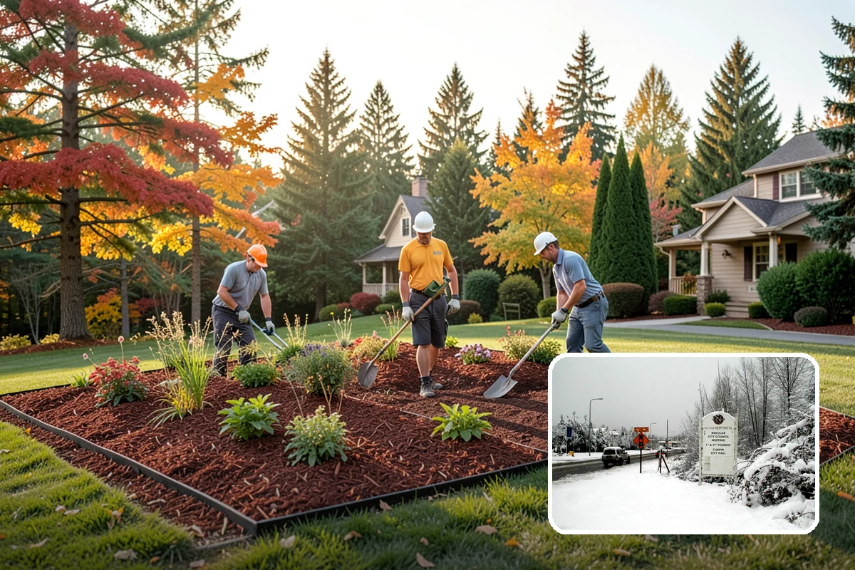 Garden Edging in Newcastle, King County, WA - Stops grass and groundcover from invading planting areas