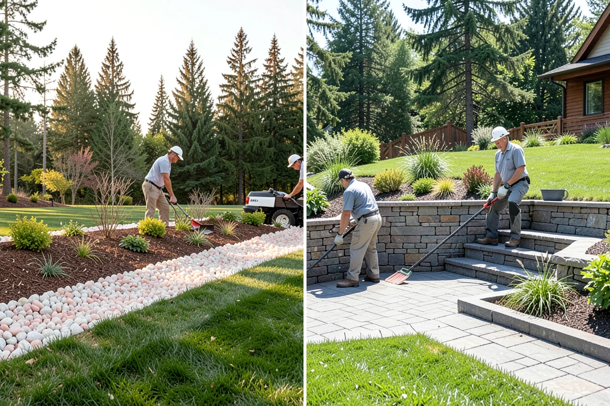 Garden Edging in Normandy Park, King County, WA - Mark bed lines and confirm edging material with you