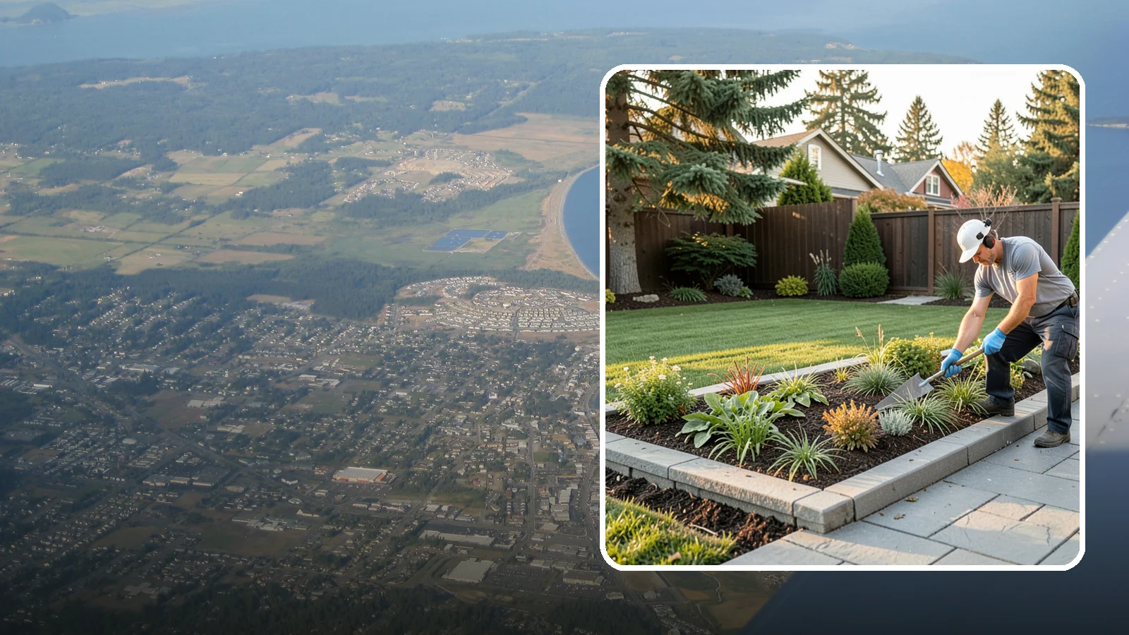 Garden Edging in Oak Harbor, Island County, WA - We install crisp, durable edging that keeps lawn grasses and aggressive groundcovers from creeping into your Pacific Northwest...