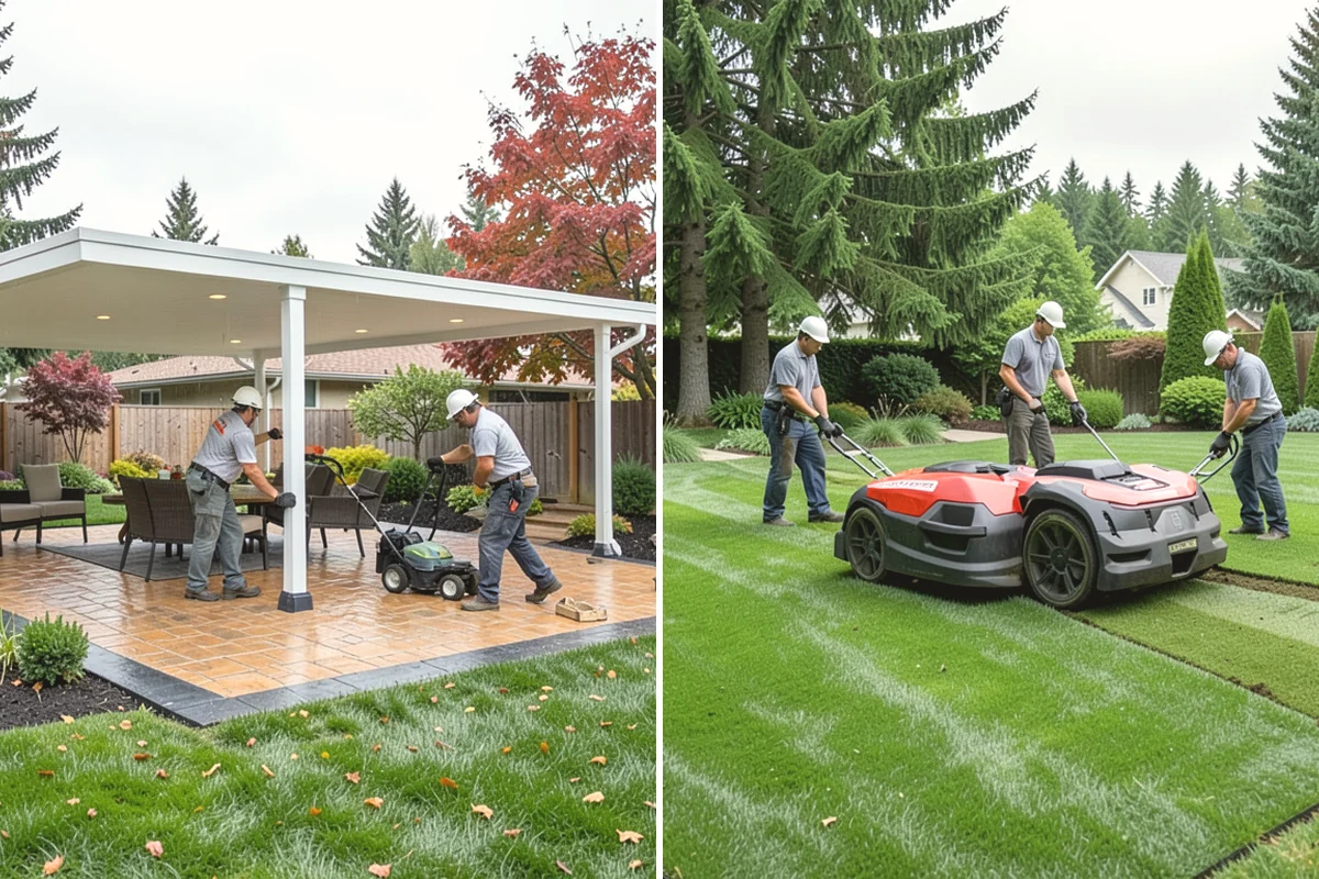 Garden Edging in Oak Harbor, Island County, WA - Mark bed lines and confirm edging material with you