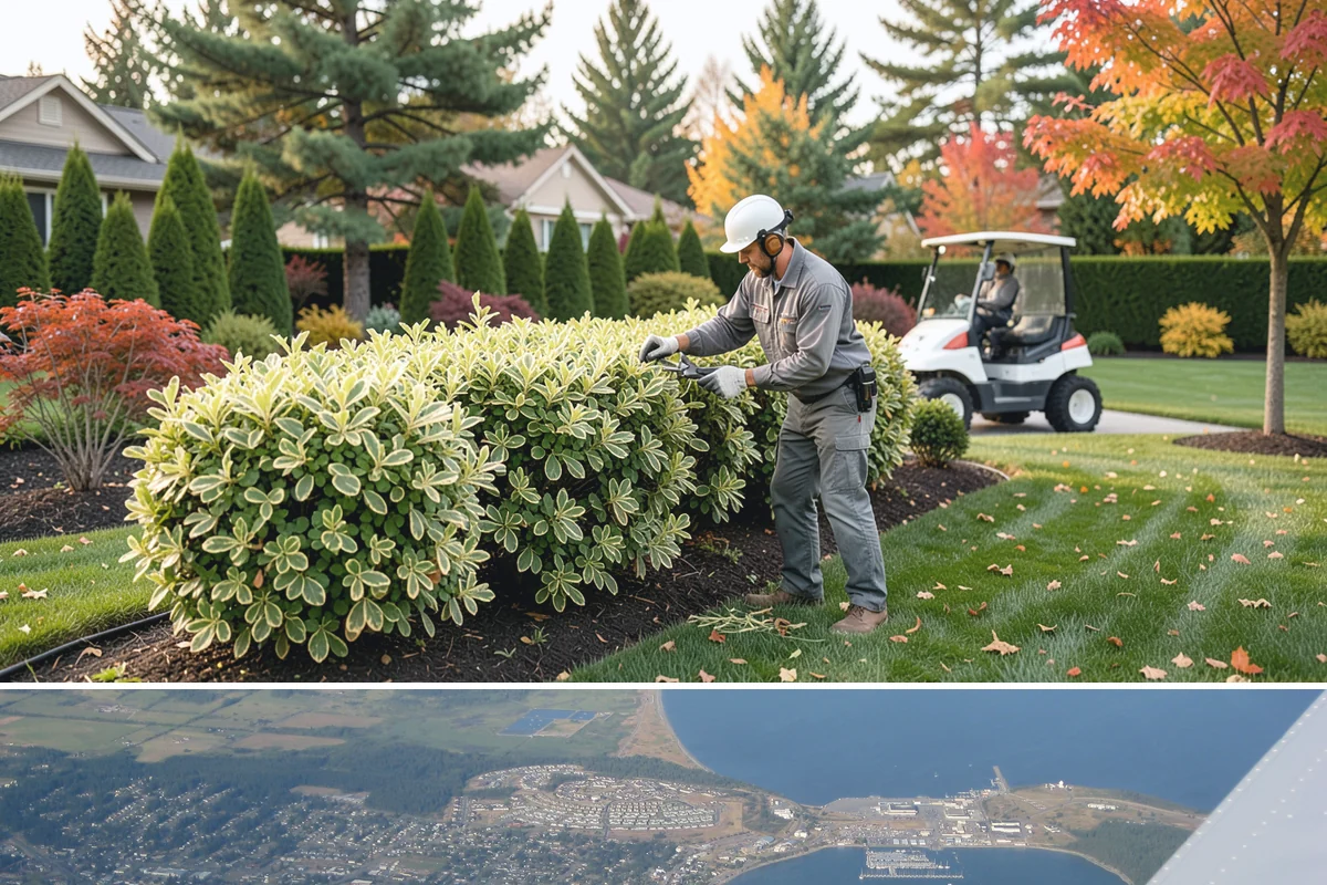 Garden Edging in Oak Harbor, Island County, WA - Ideal in spring or fall when the ground is soft enough to cut cleanly yet firm enough to hold a sharp edge through the rainy...