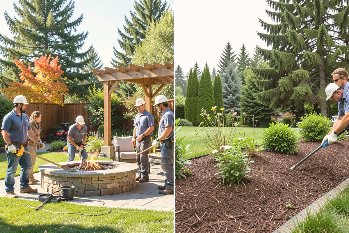 Garden Edging in Orting, Pierce County, WA - Mark bed lines and confirm edging material with you