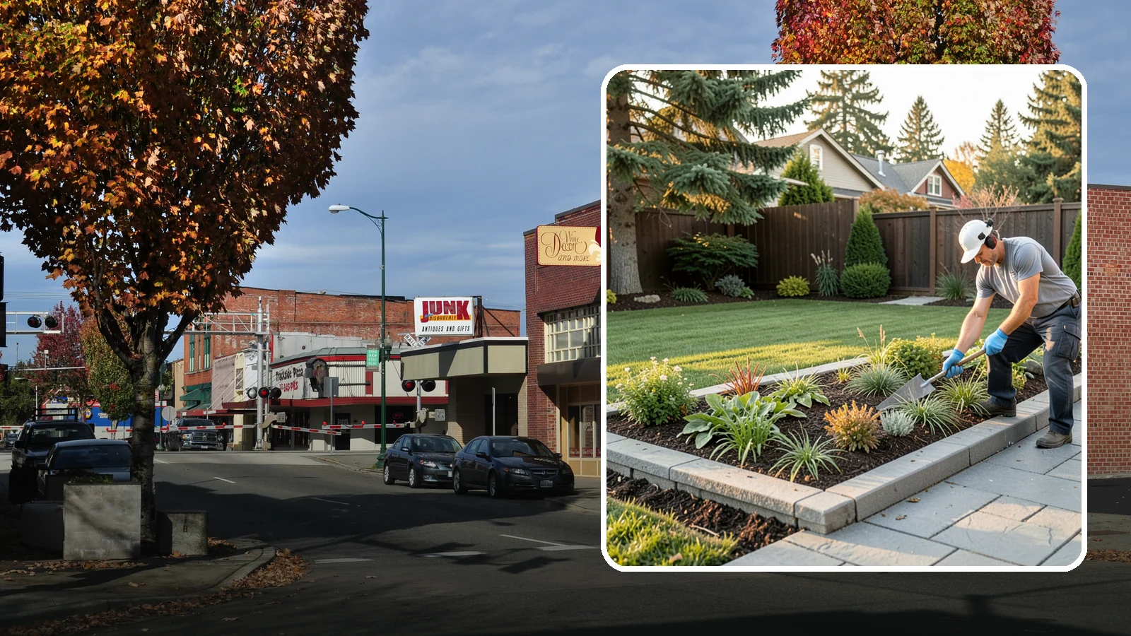 Garden Edging in Puyallup, Pierce County, WA - We install crisp, durable edging that keeps lawn grasses and aggressive groundcovers from creeping into your Pacific Northwest...