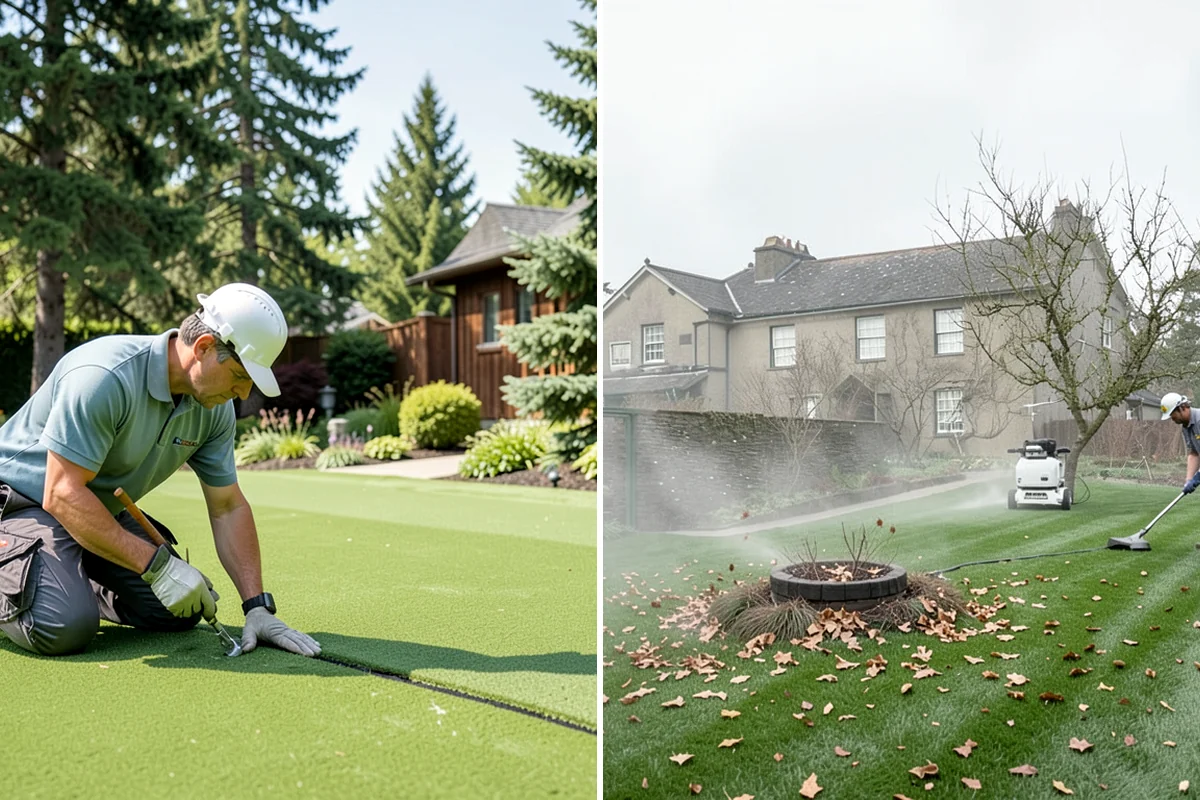 Garden Edging in Puyallup, Pierce County, WA - Mark bed lines and confirm edging material with you