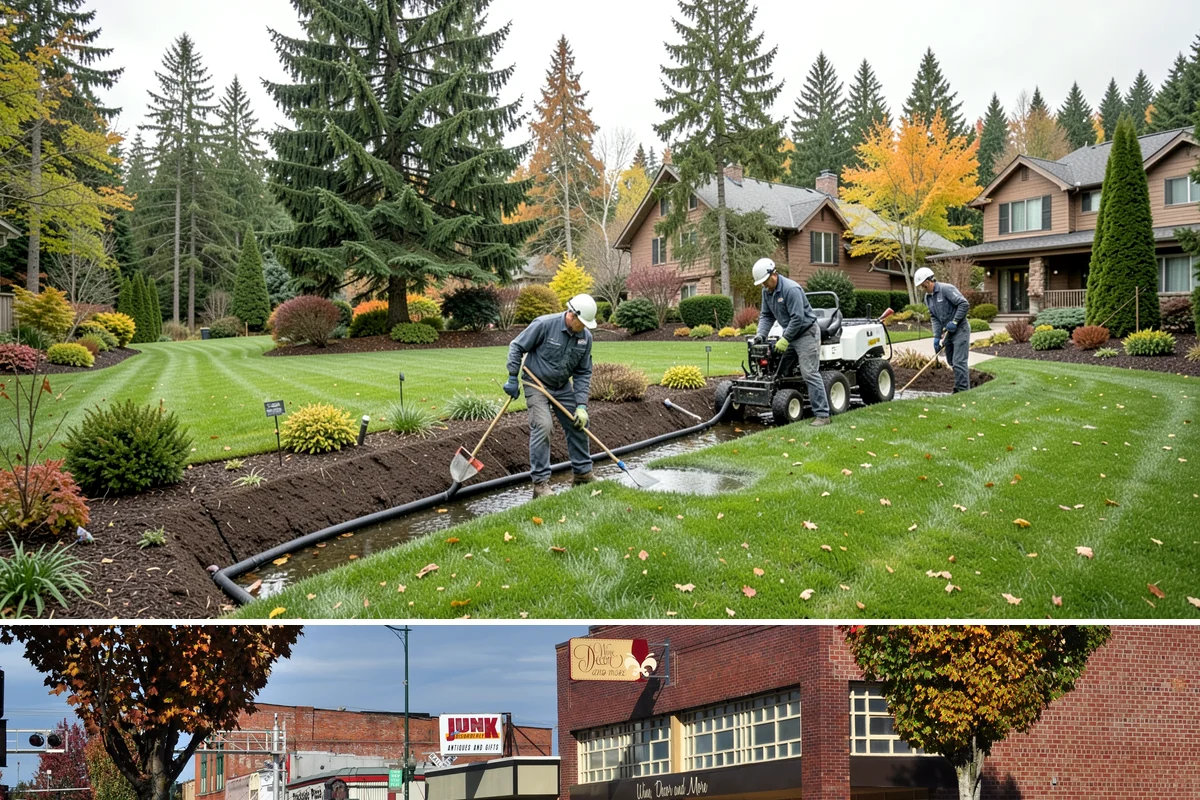 Garden Edging in Puyallup, Pierce County, WA - Ideal in spring or fall when the ground is soft enough to cut cleanly yet firm enough to hold a sharp edge through the rainy...
