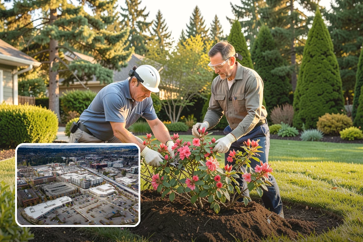 Garden Edging in Redmond, King County, WA - Stops grass and groundcover from invading planting areas