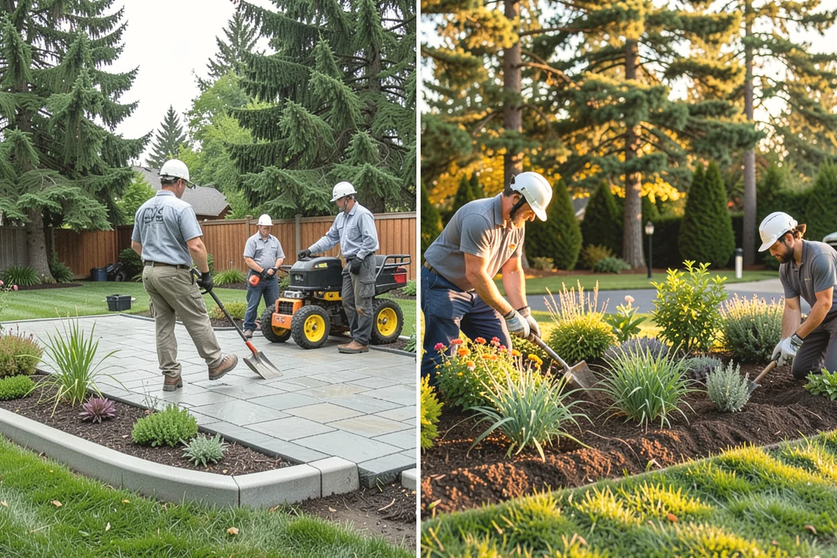 Garden Edging in Ruston, Pierce County, WA - Mark bed lines and confirm edging material with you