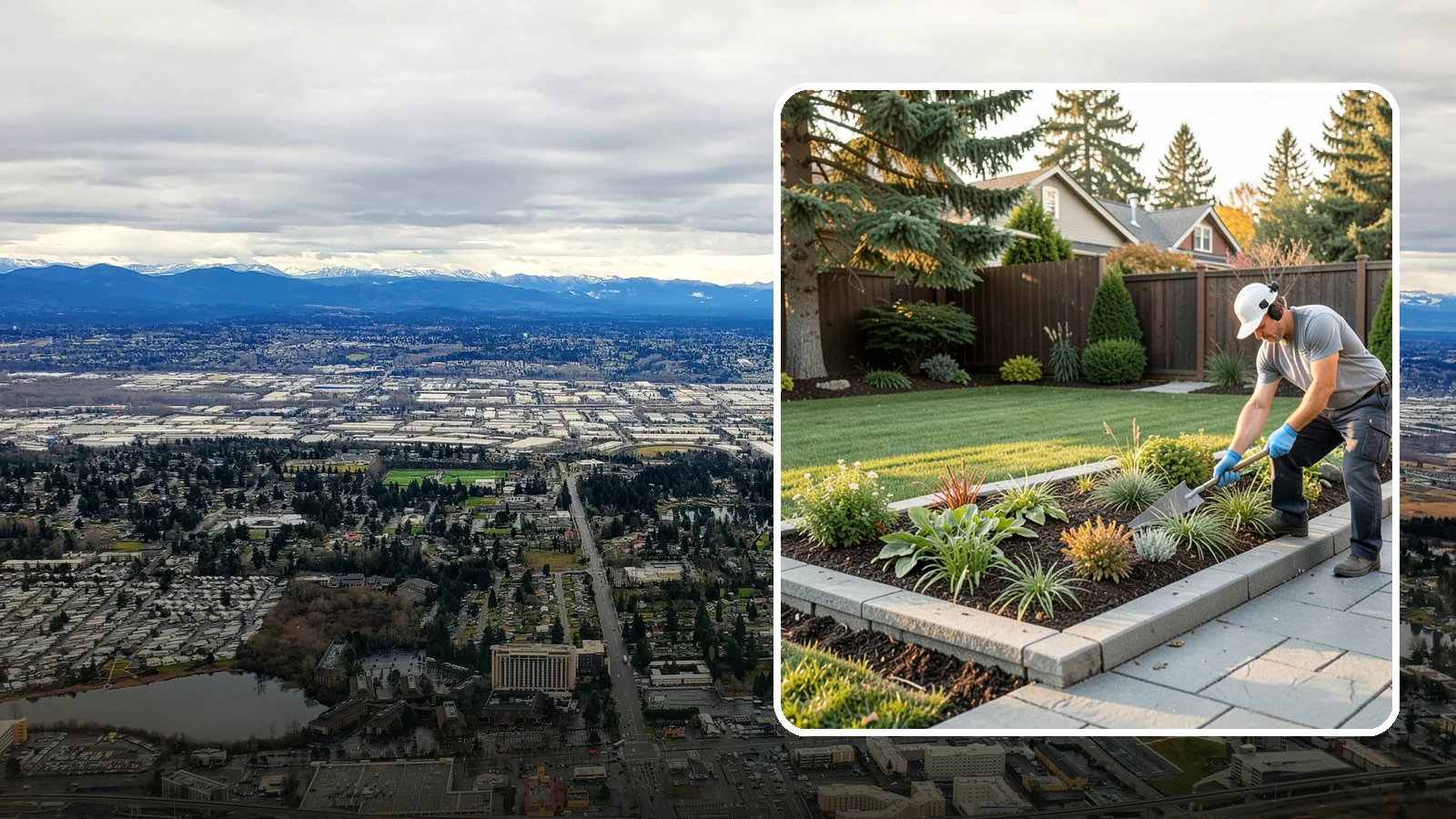 Garden Edging in SeaTac, King County, WA - We install crisp, durable edging that keeps lawn grasses and aggressive groundcovers from creeping into your Pacific Northwest...
