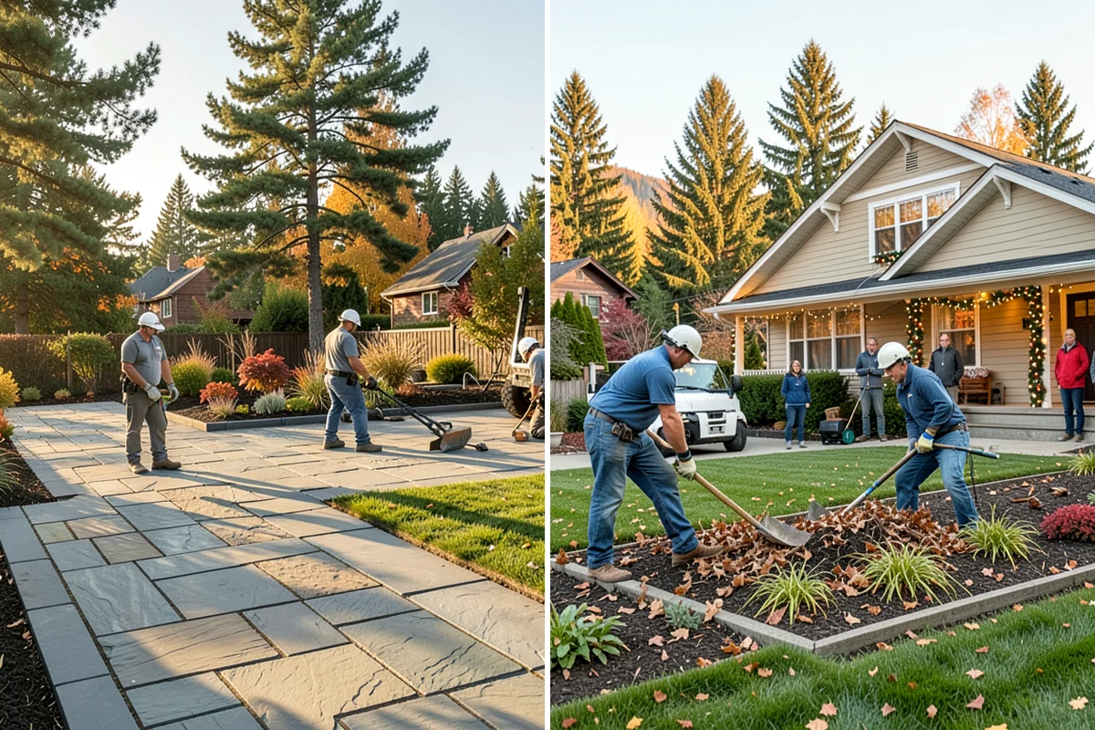 Garden Edging in Seattle, King County, WA - Mark bed lines and confirm edging material with you