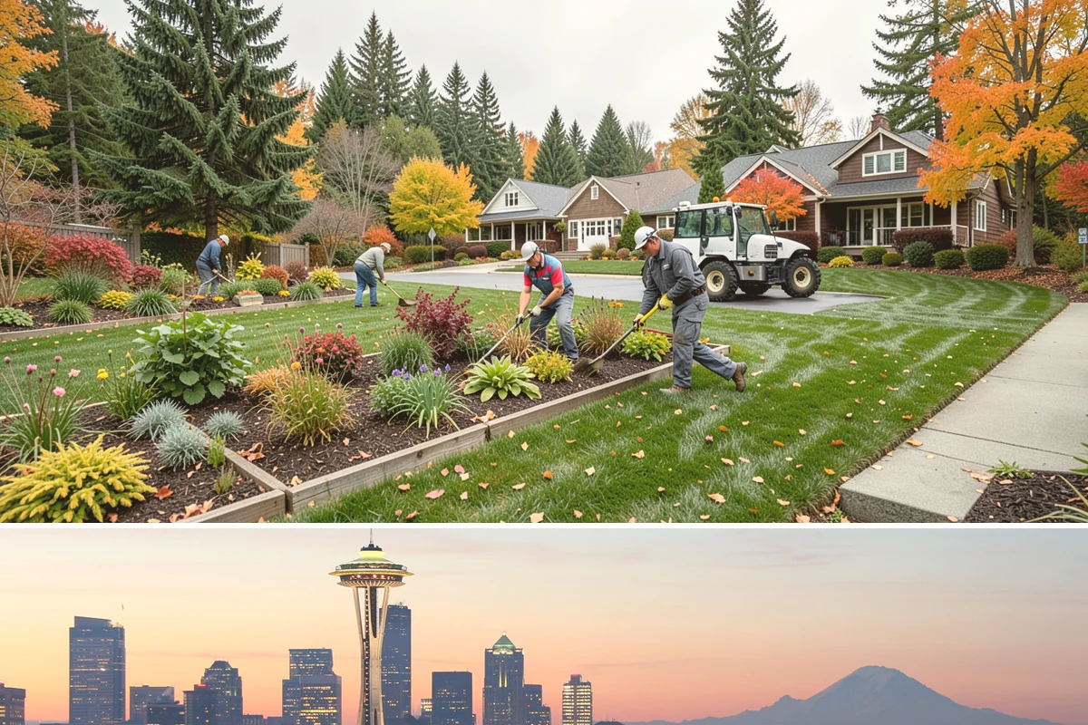 Garden Edging in Seattle, King County, WA - Ideal in spring or fall when the ground is soft enough to cut cleanly yet firm enough to hold a sharp edge through the rainy...