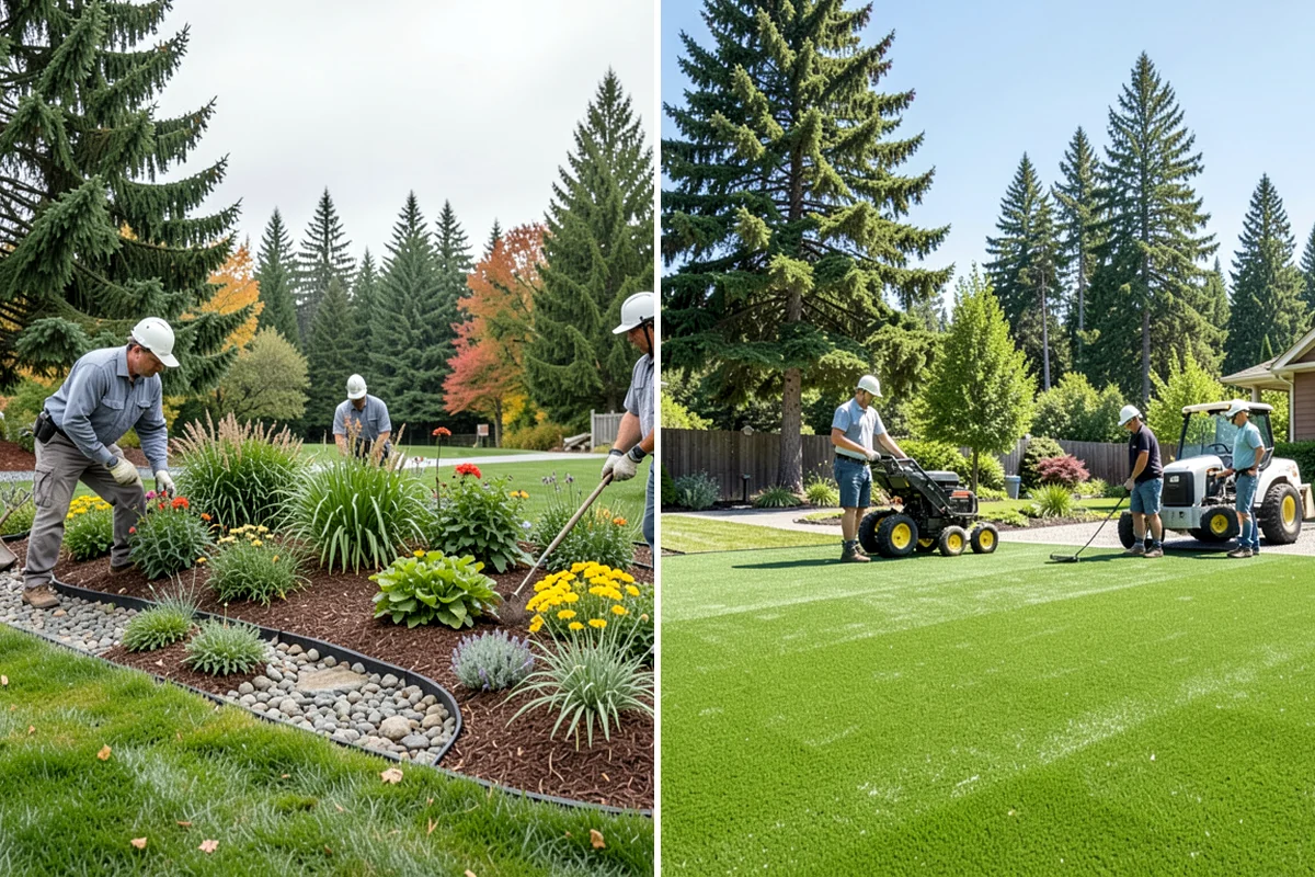 Garden Edging in Sedro-Woolley, Skagit County, WA - Mark bed lines and confirm edging material with you