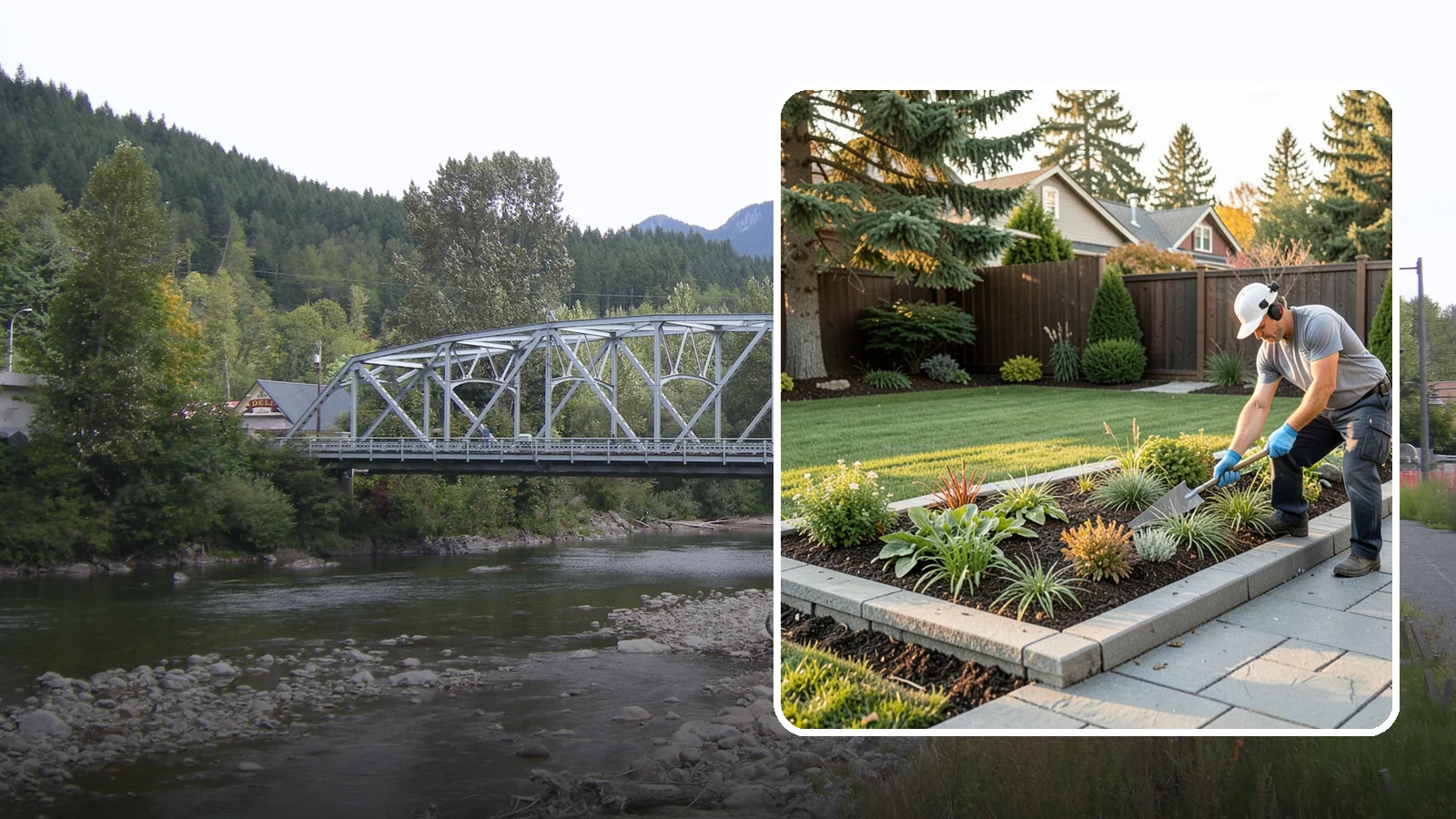 Garden Edging in Skykomish, King County, WA - We install crisp, durable edging that keeps lawn grasses and aggressive groundcovers from creeping into your Pacific Northwest...