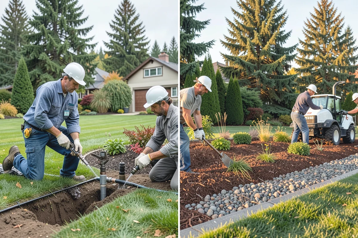Garden Edging in Skykomish, King County, WA - Mark bed lines and confirm edging material with you