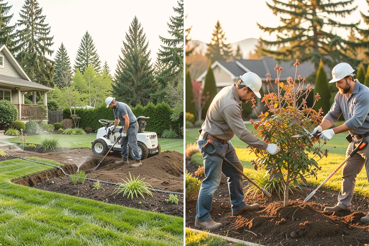 Garden Edging in Stanwood, Snohomish County, WA - Mark bed lines and confirm edging material with you