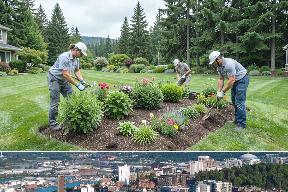 Garden Edging in Tacoma, Pierce County, WA - Ideal in spring or fall when the ground is soft enough to cut cleanly yet firm enough to hold a sharp edge through the rainy...