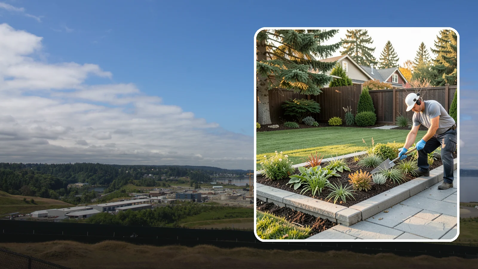 Garden Edging in University Place, Pierce County, WA - We install crisp, durable edging that keeps lawn grasses and aggressive groundcovers from creeping into your Pacific Northwest...