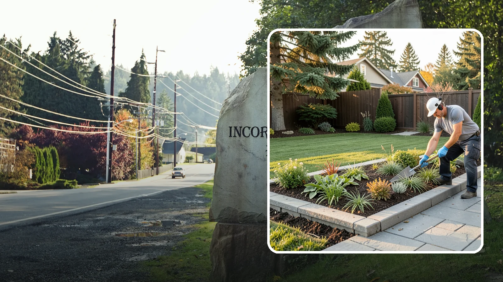 Garden Edging in Wilkeson, Pierce County, WA - We install crisp, durable edging that keeps lawn grasses and aggressive groundcovers from creeping into your Pacific Northwest...