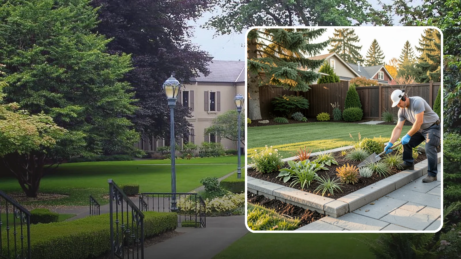 Garden Edging in Woodinville, King County, WA - We install crisp, durable edging that keeps lawn grasses and aggressive groundcovers from creeping into your Pacific Northwest...