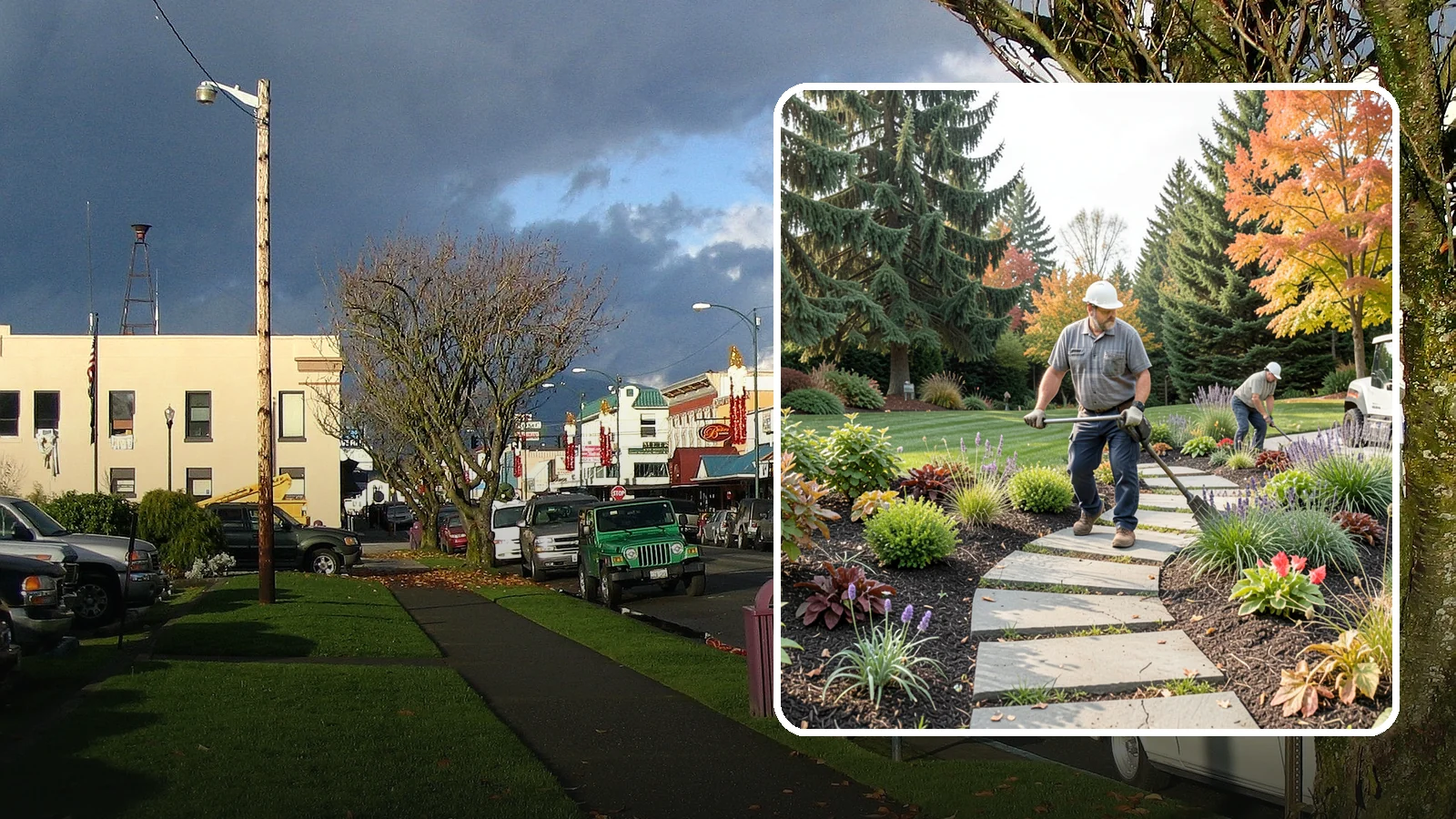 Garden Path Installation in Arlington, Snohomish County, WA - Charming garden paths in stone, gravel, or stepping stones that invite you through your landscape.