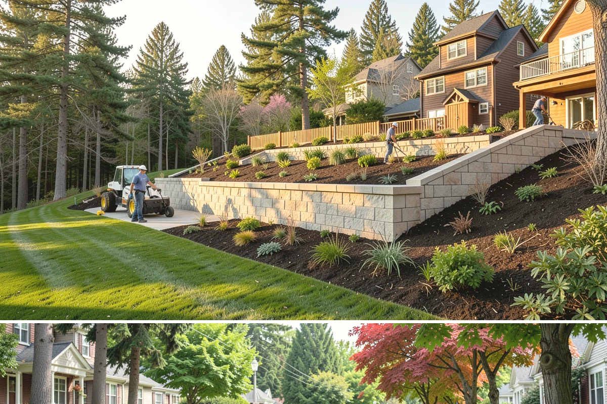 Garden Path Installation in Beaux Arts Village, King County, WA - Best installed spring through fall.