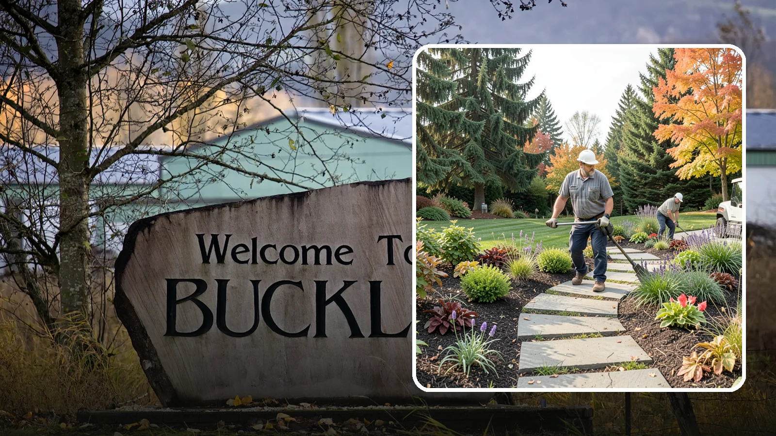 Garden Path Installation in Buckley, Pierce County, WA - Charming garden paths in stone, gravel, or stepping stones that invite you through your landscape.