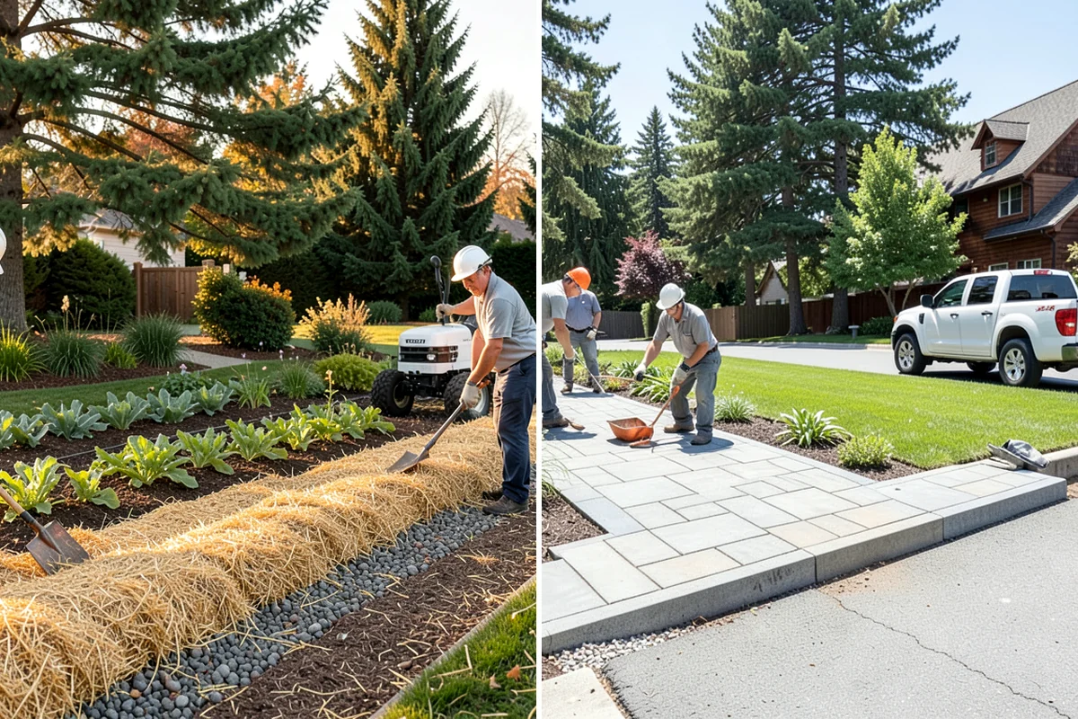 Garden Path Installation in Concrete, Skagit County, WA - Plan the route and material