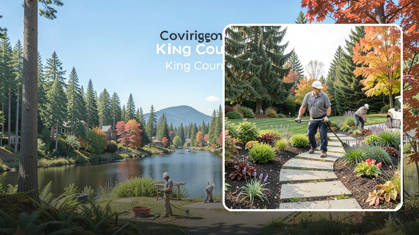 Garden Path Installation in Covington, King County, WA - Charming garden paths in stone, gravel, or stepping stones that invite you through your landscape.