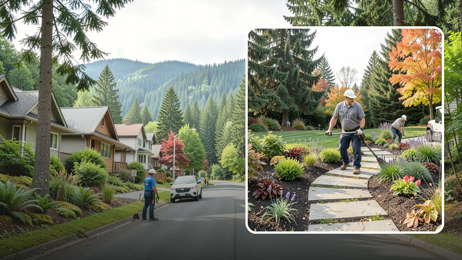 Garden Path Installation in Darrington, Snohomish County, WA - Charming garden paths in stone, gravel, or stepping stones that invite you through your landscape.