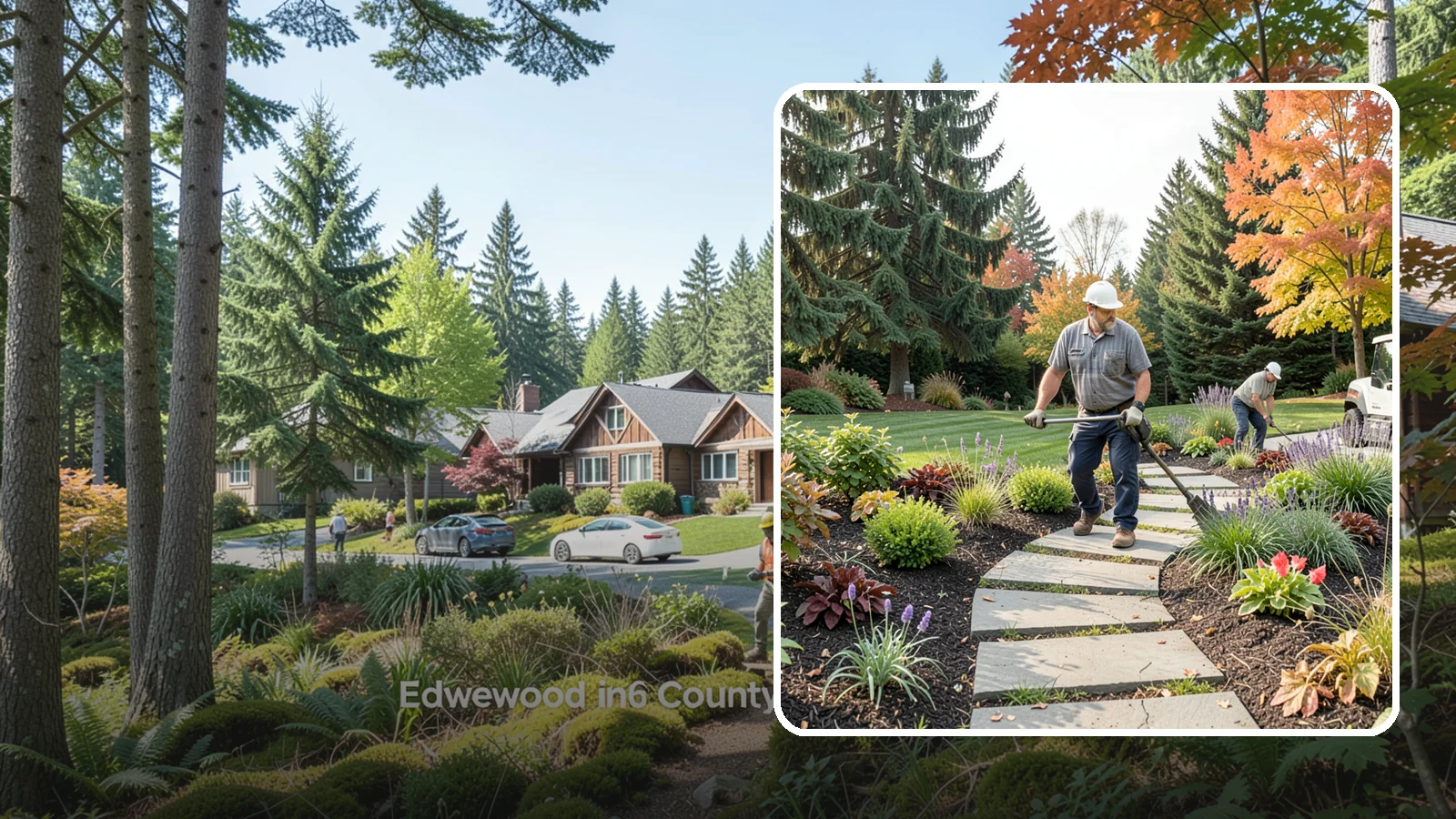 Garden Path Installation in Edgewood, Pierce County, WA - Charming garden paths in stone, gravel, or stepping stones that invite you through your landscape.
