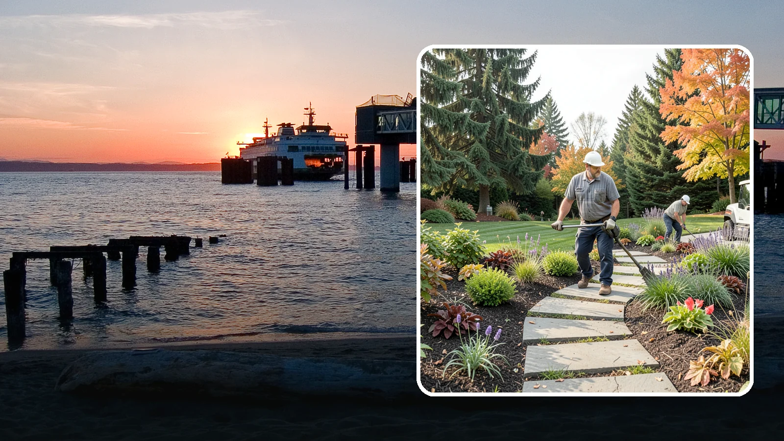 Garden Path Installation in Edmonds, Snohomish County, WA - Charming garden paths in stone, gravel, or stepping stones that invite you through your landscape.