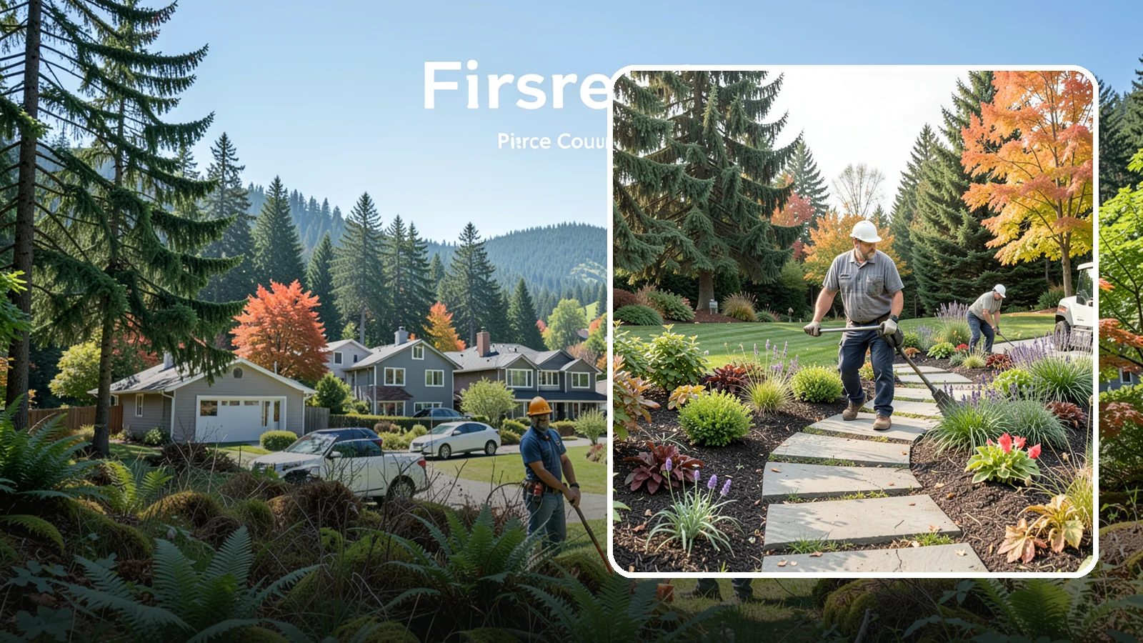 Garden Path Installation in Fircrest, Pierce County, WA - Charming garden paths in stone, gravel, or stepping stones that invite you through your landscape.