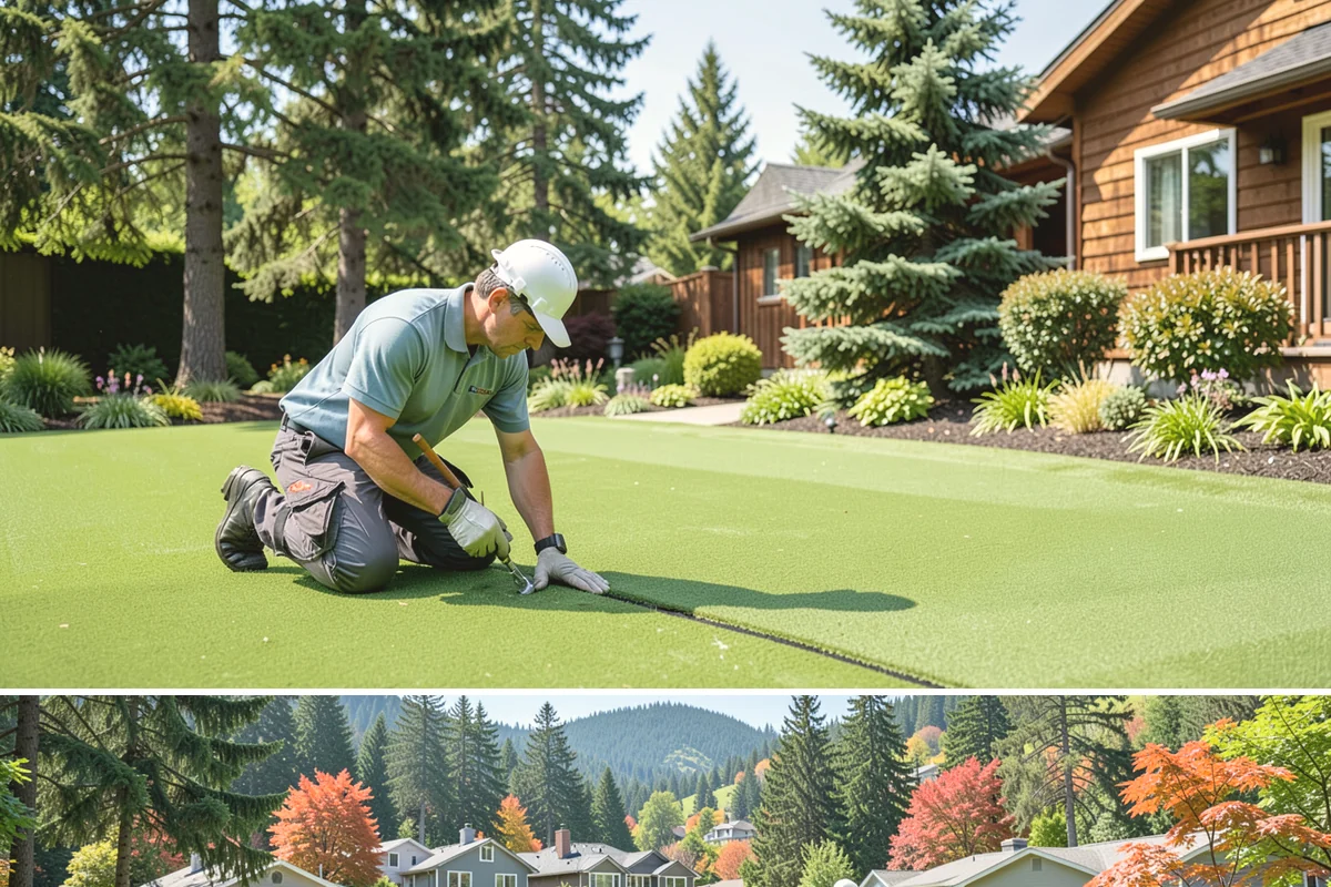 Garden Path Installation in Fircrest, Pierce County, WA - Best installed spring through fall.
