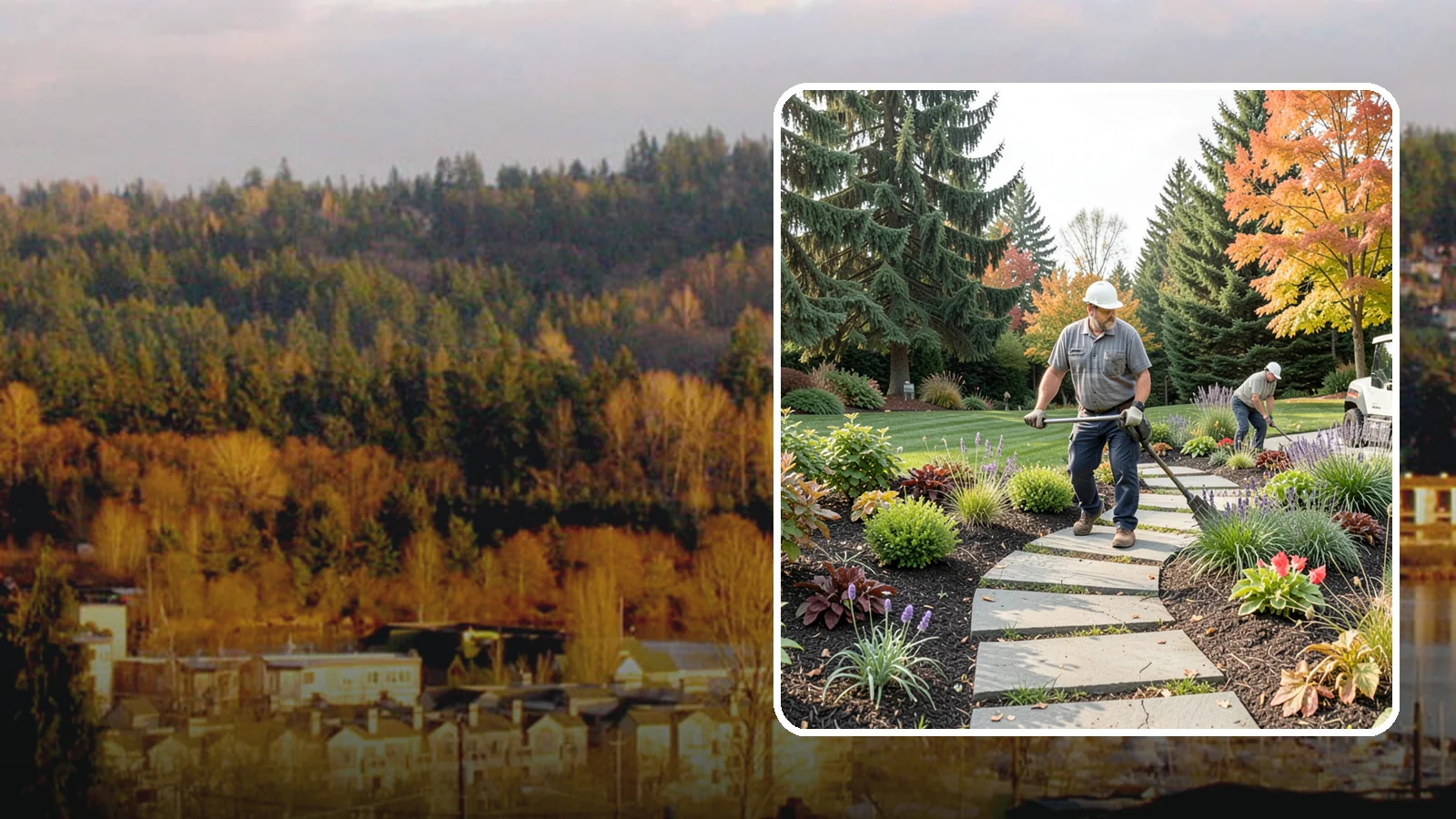 Garden Path Installation in Kenmore, King County, WA - Charming garden paths in stone, gravel, or stepping stones that invite you through your landscape.