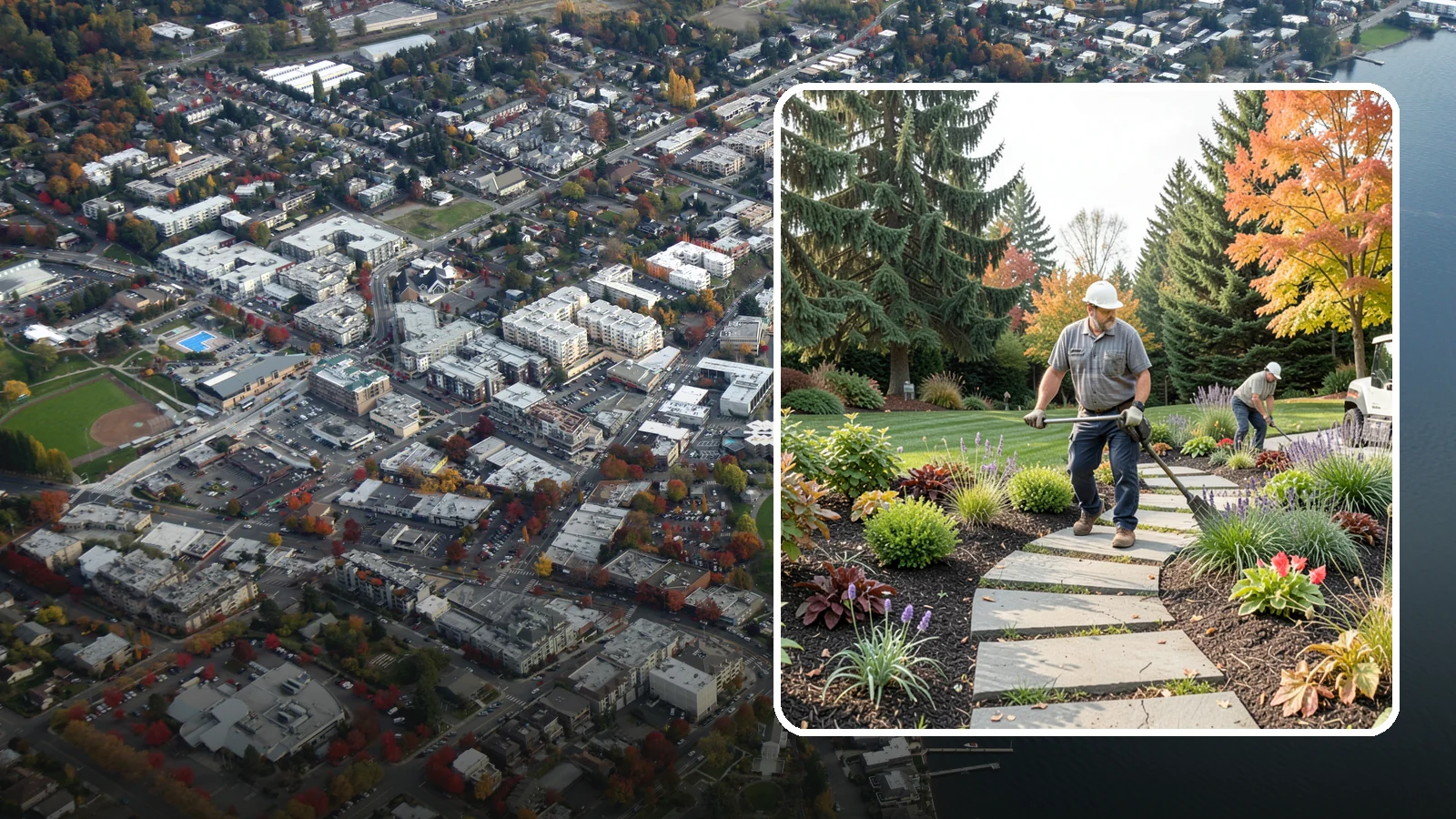 Garden Path Installation in Kirkland, King County, WA - Charming garden paths in stone, gravel, or stepping stones that invite you through your landscape.