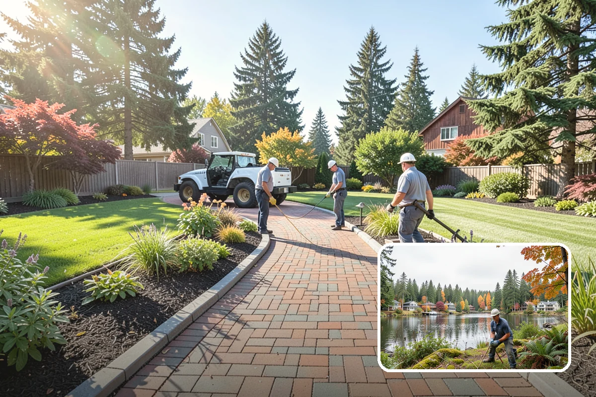 Garden Path Installation in La Conner, Skagit County, WA - Adds charm and invites you to wander