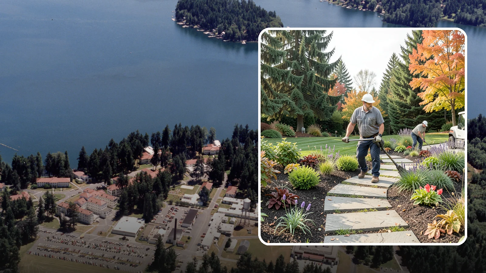 Garden Path Installation in Lakewood, Pierce County, WA - Charming garden paths in stone, gravel, or stepping stones that invite you through your landscape.